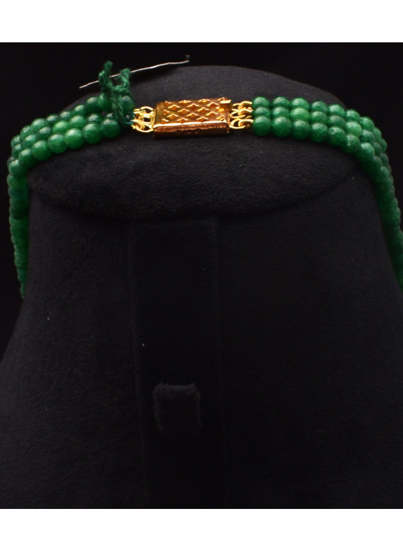 AAA+ Natural Green Onyx Precious Beads 206ct Sensational Necklace Jewelry