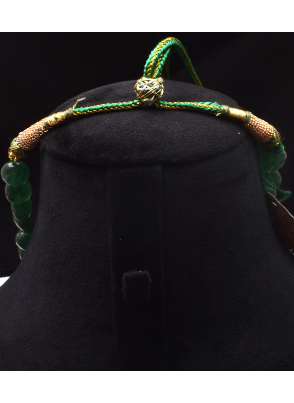 AAA+ Natural Green Onyx Precious Beads 566.95ct Sensational Necklace Jewelry