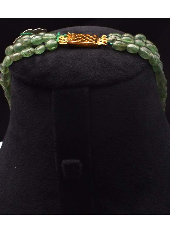 AAA+ Natural Green Onyx Precious Beads 357.9ct Exclusive Necklace Jewelry