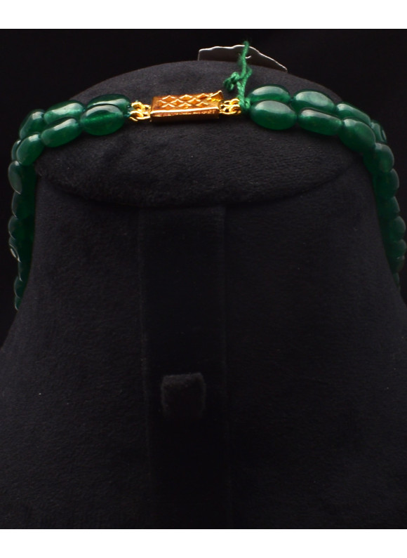 AAA+ Natural Green Onyx Precious Beads 268.6ct Gorgeous Necklace Jewelry for Her