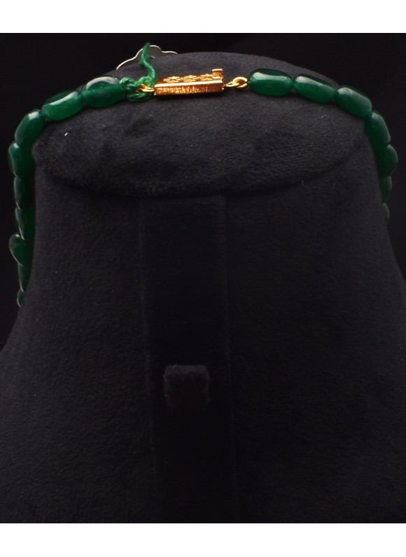 AAA+ Natural Green Onyx Precious Beads 148.05ct Elegant Necklace Jewelry for Her