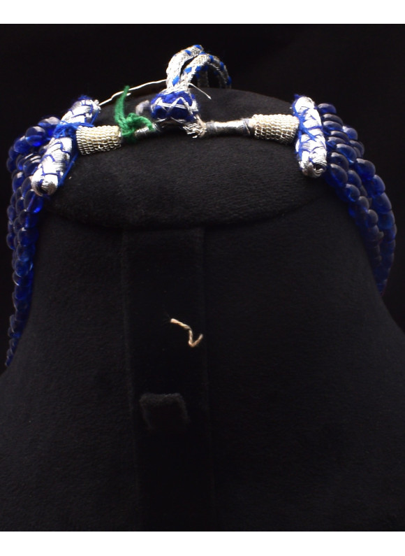 AAA+ Natural Blue Onyx Precious Beads 1304.25ct Marvelous Necklace Jewelry