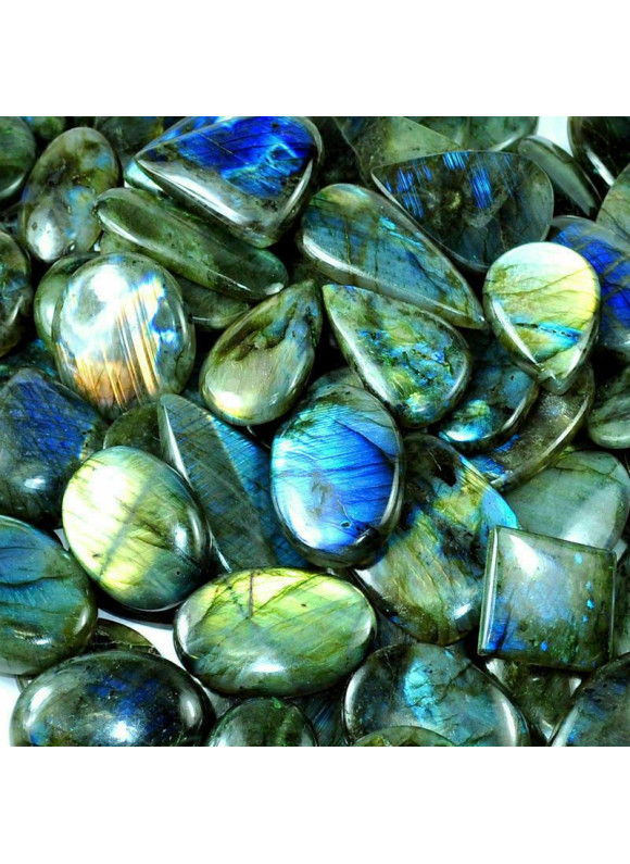 5000 Cts Labradorite  Cabochon Loose Gemstone Wholesale Lot Fascinating G-14