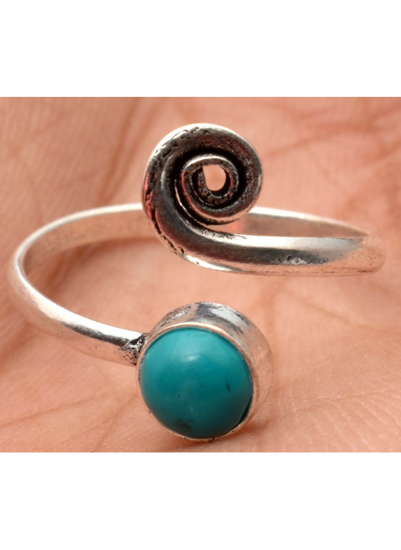 50 PC Turquoise Wholesale Lot 925 Sterling Silver Plated Baby Ring Jewelry B-51