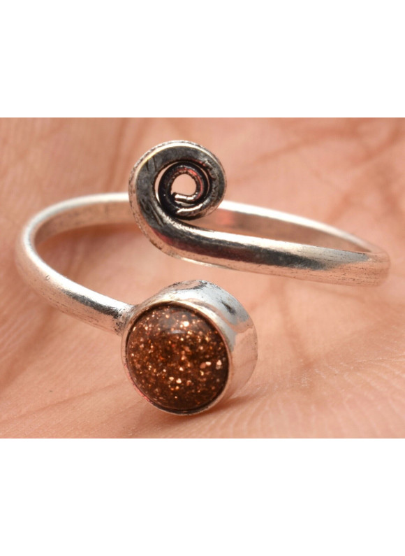 50 PC Sunstone Wholesale Lot 925 Sterling Silver Plated Baby Ring Jewelry BRG-49